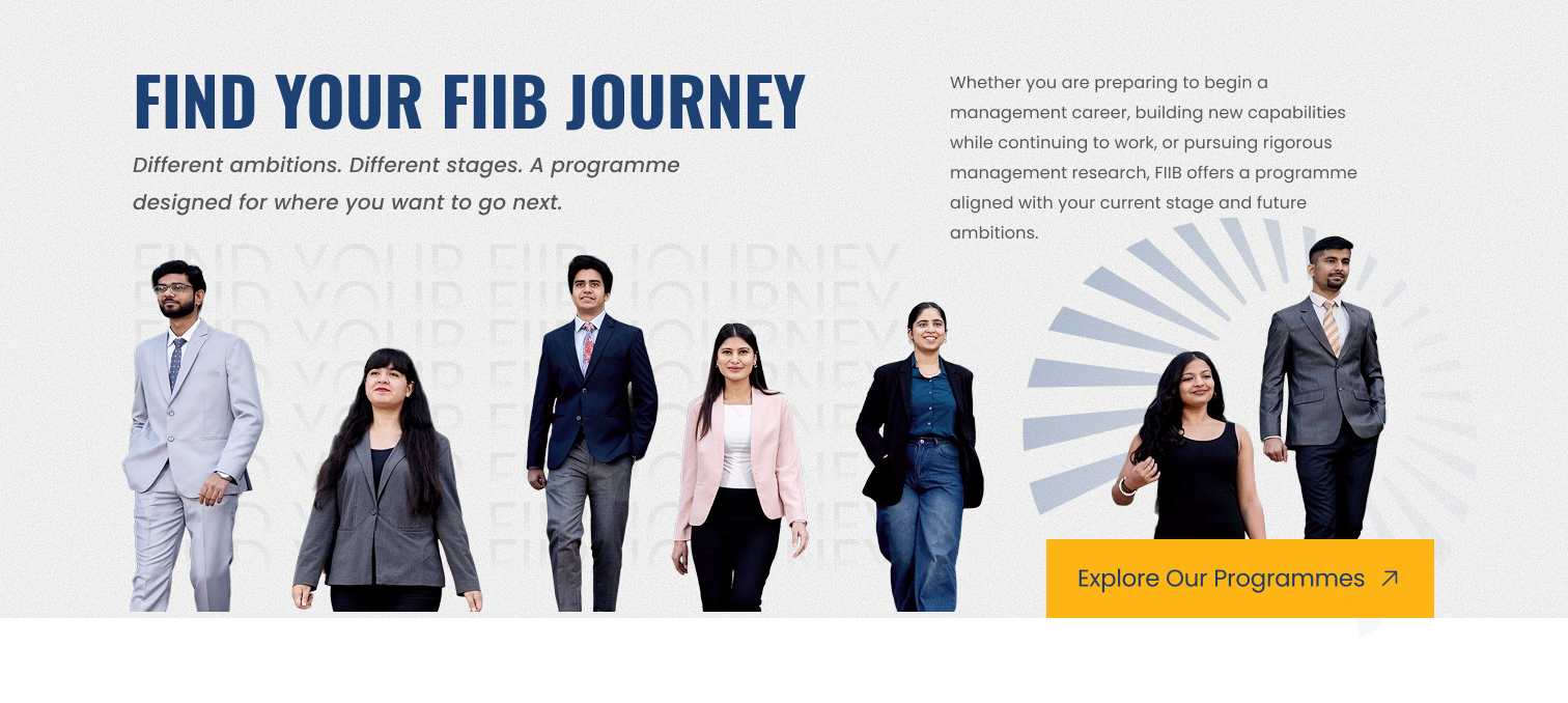 Find your FIIB journey and explore FIIB programmes